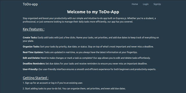 Todo App with Express and MongoDB
