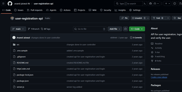 User Registration System